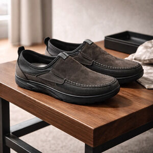 Fashion Men's Soft Leather Casual Loafers Size 270 EU44 US 10.5